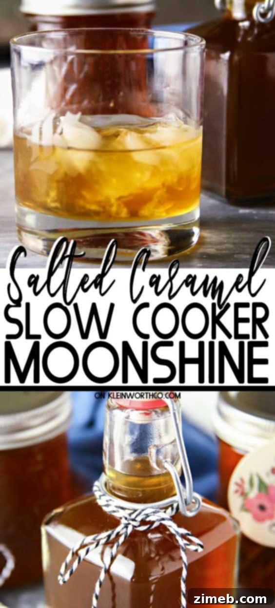 Crock-Pot Salted Caramel Moonshine 2 Slow Cooker Salted Caramel Moonshine - an easy homemade gift