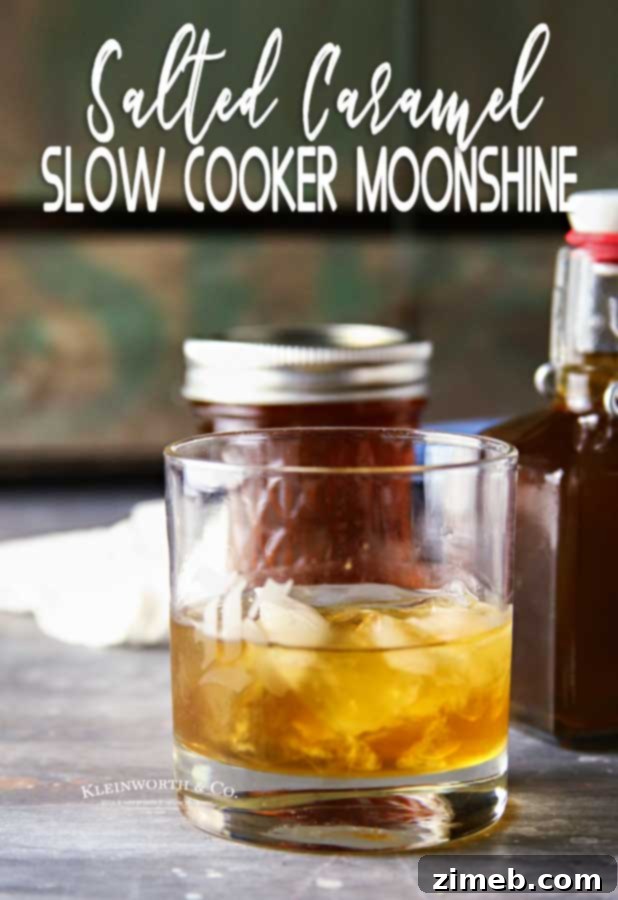 Crock-Pot Salted Caramel Moonshine 17 Slow Cooker Salted Caramel Moonshine for holiday gifting