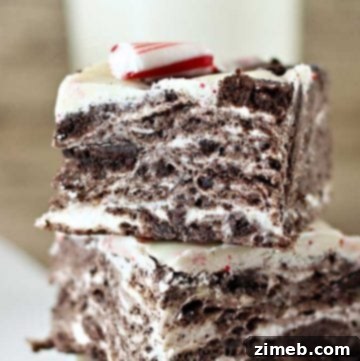 No Bake Peppermint Oreo Bars