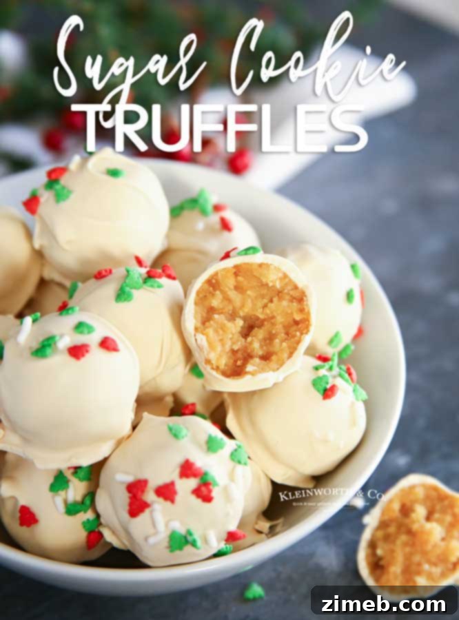 Easy Sugar Cookie Truffles recipe for any celebration.