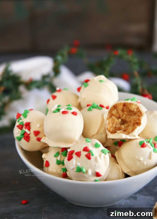 Step-by-step guide on how to make Sugar Cookie Truffles for the holidays.