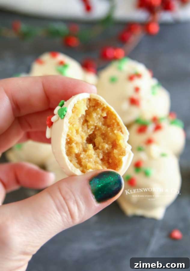 4-ingredient Sugar Cookie Truffles, an easy and quick no-bake dessert.