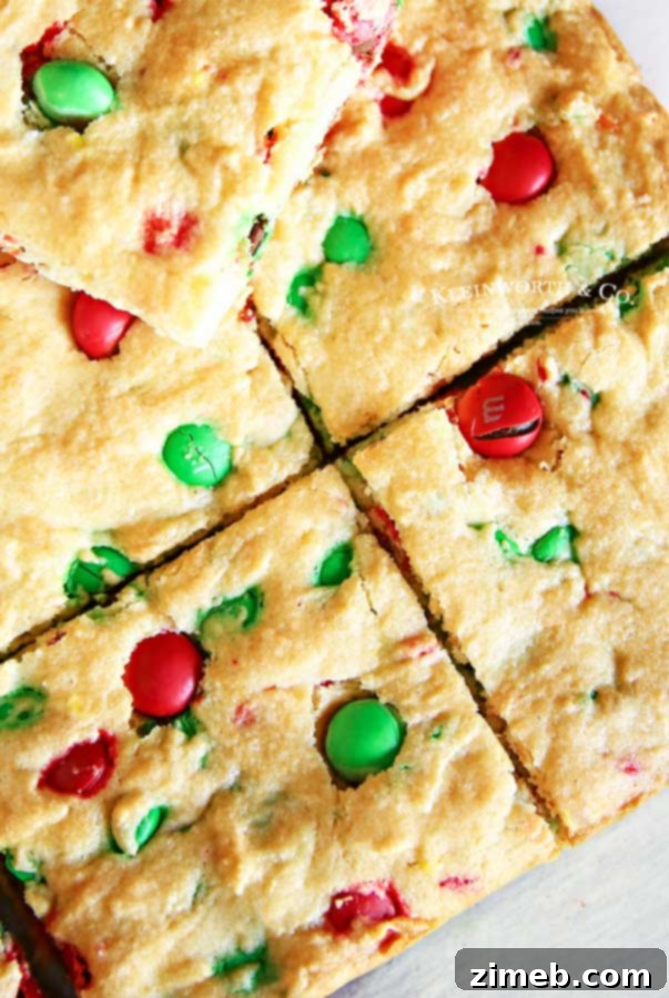 Festive M and M Cookie Bars 3 Easy M&M Christmas Cookie Bars - a perfect holiday treat recipe