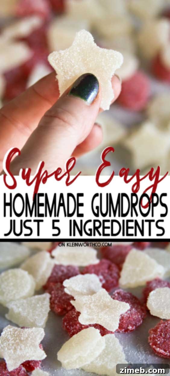 Chewy Gems 2 Easy Homemade Gumdrops, a perfect Christmas treat