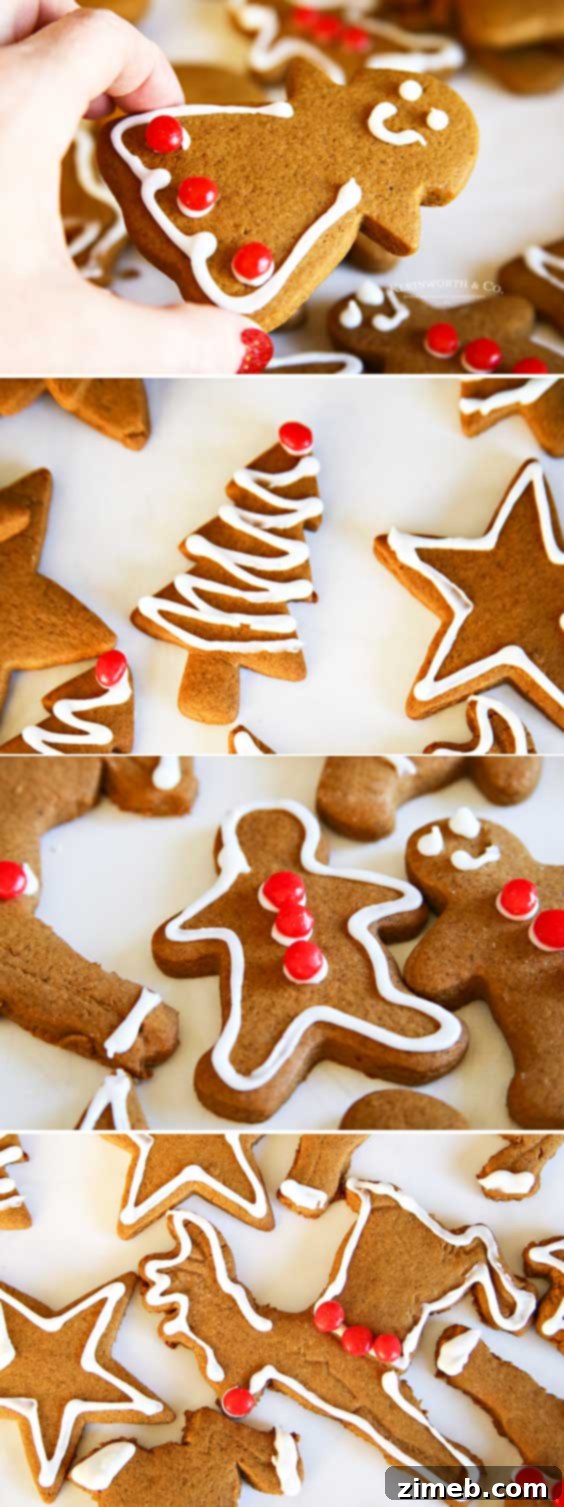 Rudolph's Red-Nosed Gingerbread Cookies 5 Soft and Chewy Gingerbread Cookies - perfect holiday dessert