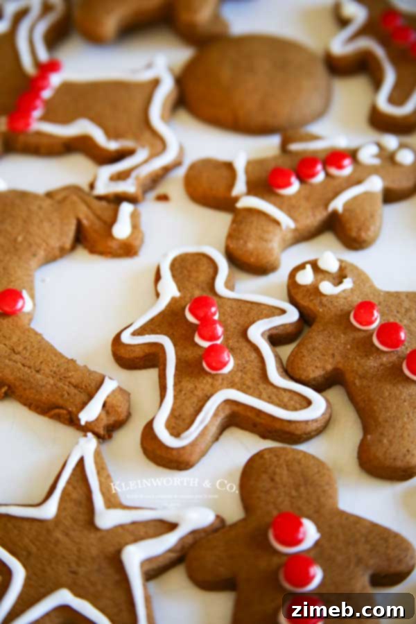Rudolph's Red-Nosed Gingerbread Cookies 6 Gingerbread Men cookies ready for decorating