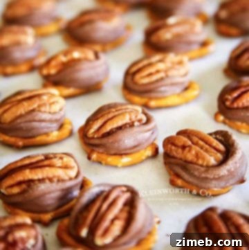 Homemade candy - Rolo Pretzel Turtles
