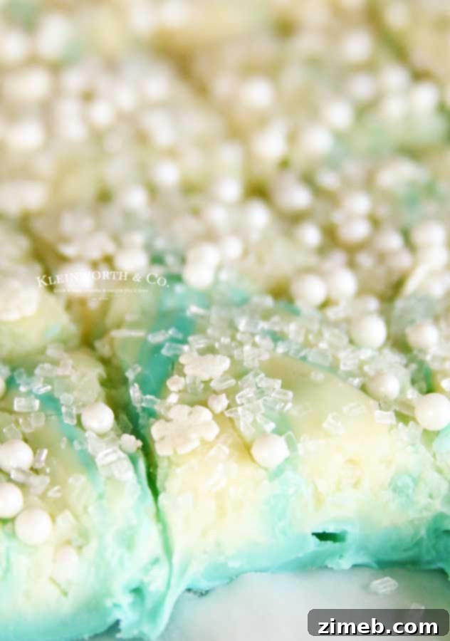 Holiday treat - Easy Snowflake Fudge perfect for Christmas parties