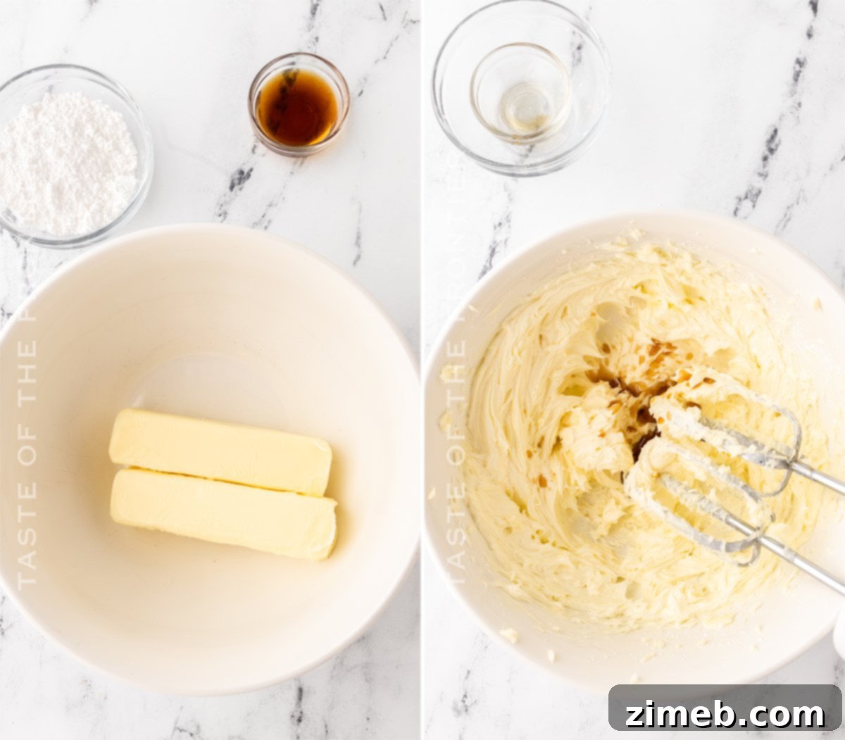 Simply Perfect Snowball Cookies 6 Butter Mixture