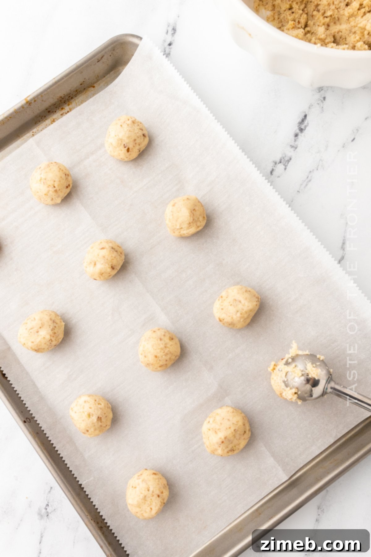 Simply Perfect Snowball Cookies 9 Cookie Dough