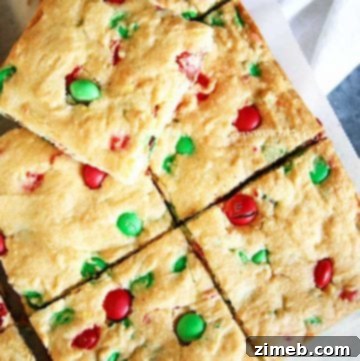 Effortless Chocolate Clusters 13 4-ingredient M&M Christmas Cookie Bars
