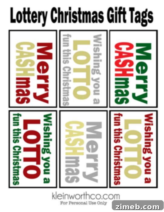Free Printable Lottery Gift Tags 13 Lottery Gift Tags Free Printable Download