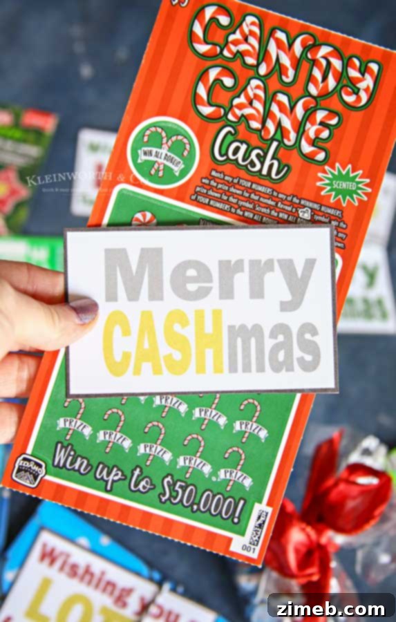 Free Printable Lottery Gift Tags 7 Merry Cashmas Gift Tags Printable