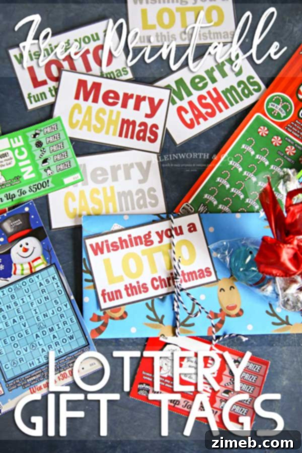 Free Printable Lottery Gift Tags 8 Lottery Gift Tags - Free Printable Holiday Ideas