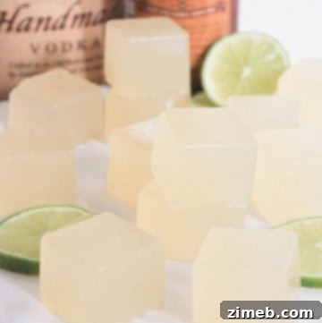 Moscow Mule Jello Shots in copper cups