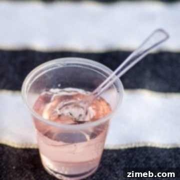 Pretty Pink Champagne Jello Shots with raspberry