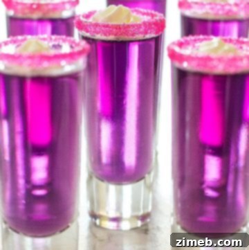 Candy-Sweet Jello Shots with Triple Sec Whipped Cream