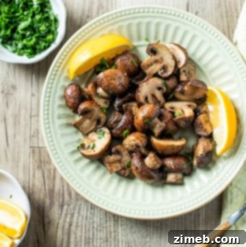 Air Fryer Garlic Mushrooms