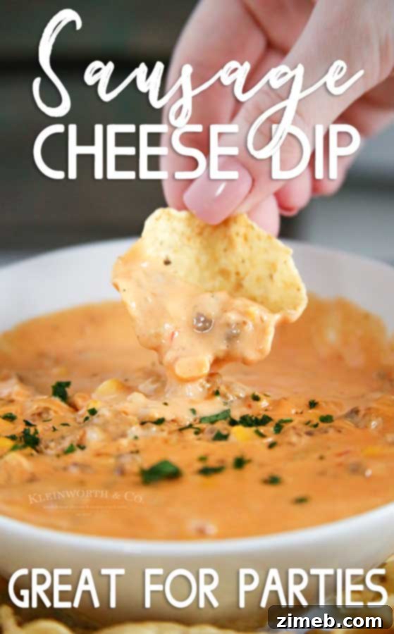 Sausage Cheese Dip - Best Party Appetizer