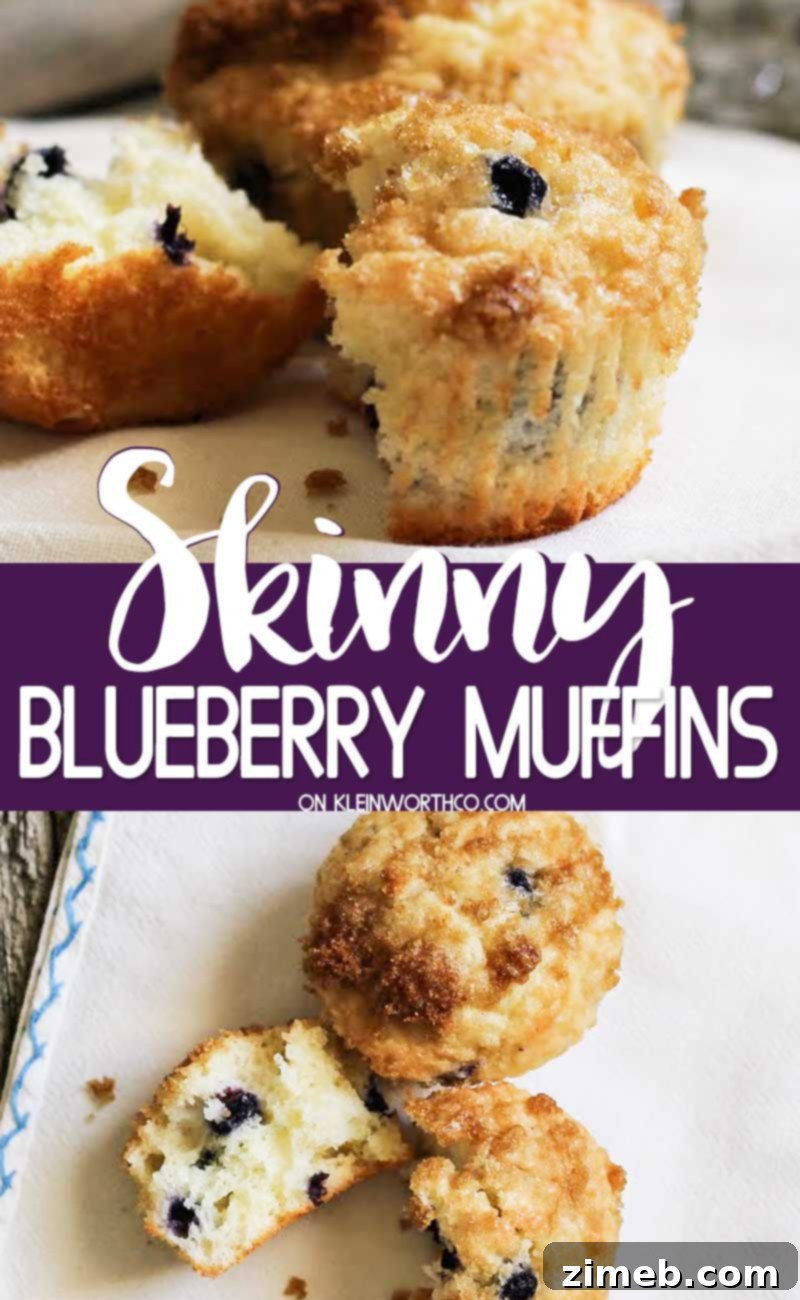 Skinny Blueberry Muffins