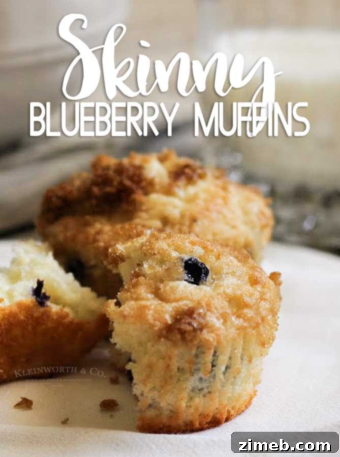 Skinny Blueberry Muffins