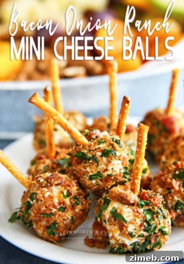 Mini Bacon Onion Ranch Cheese Balls