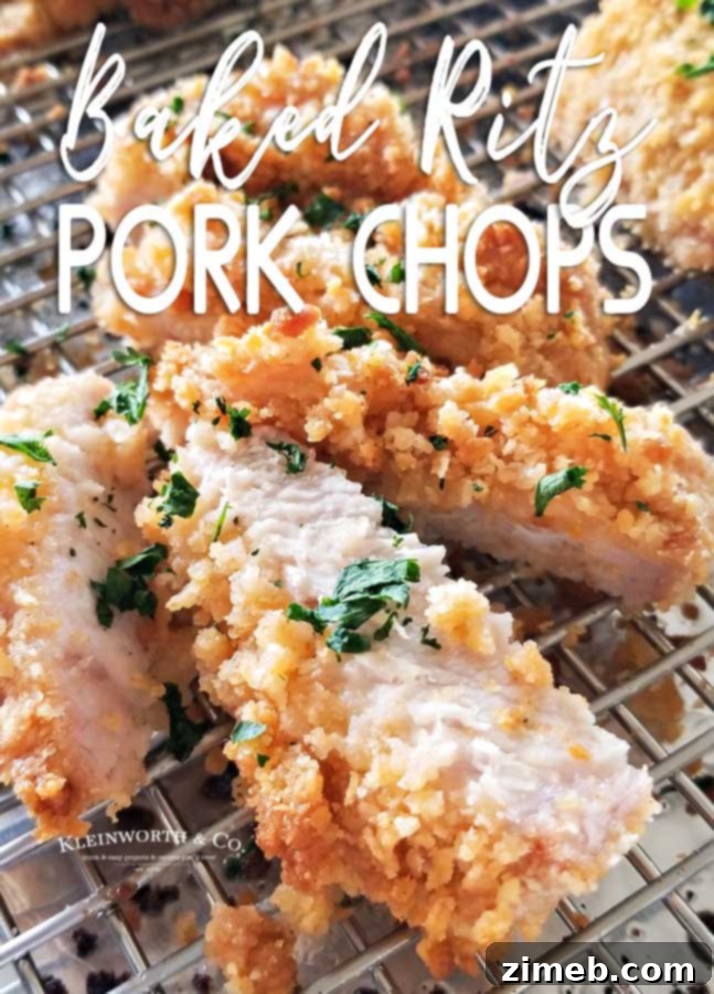 Golden Ritz-Crusted Pork Chops 14 Baked Ritz Pork Chops