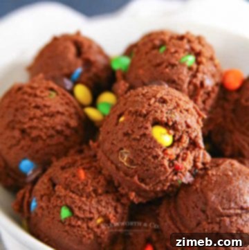 Decadent Double Dough 18 Mini M&M's Brownie Batter Cookie Dough