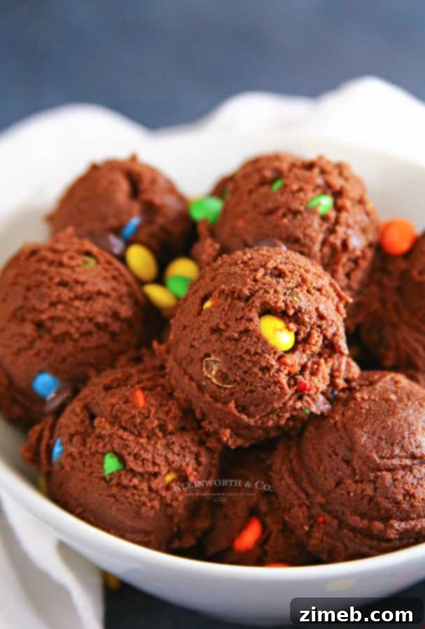 Decadent Double Dough 4 Mini M&M's Brownie Batter Cookie Dough