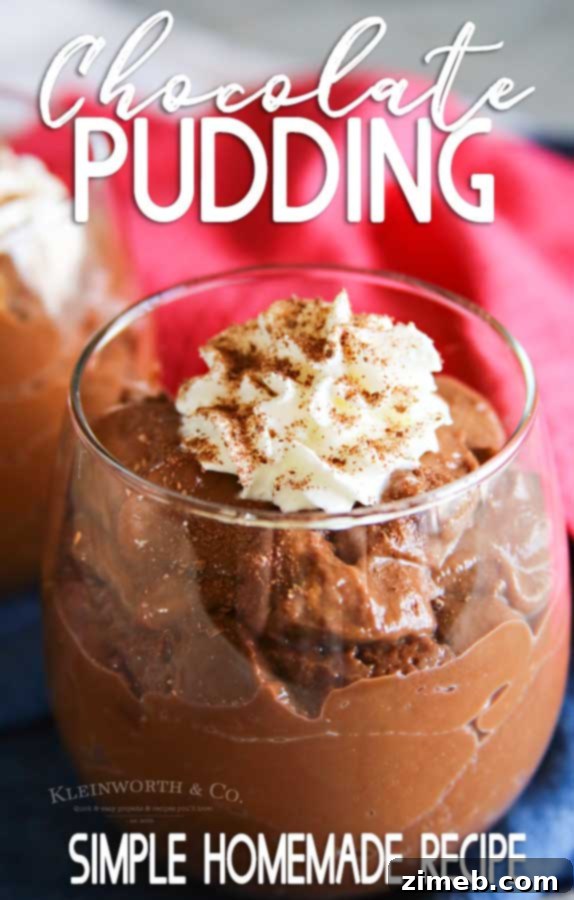 Homemade Chocolate Pudding
