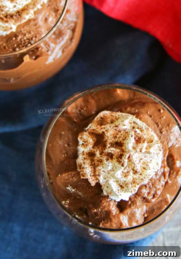 best easy dessert - chocolate pudding