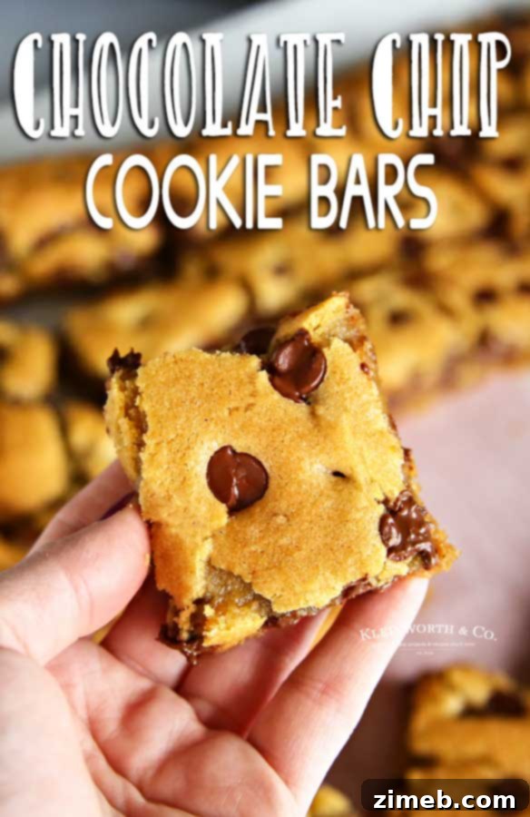 Ultimate Chocolate Chip Cookie Bars 18 Chocolate Chip Cookie Bars