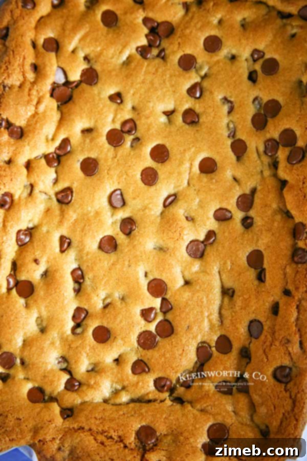 Ultimate Chocolate Chip Cookie Bars 4 Lazy day cookie bars