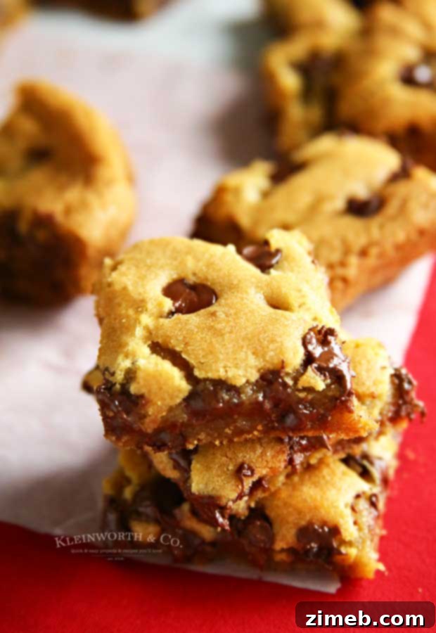Ultimate Chocolate Chip Cookie Bars 8 The best Chocolate Chip Cookie Bars