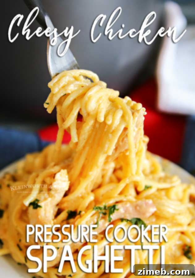 The Best Cheesy Chicken Spaghetti