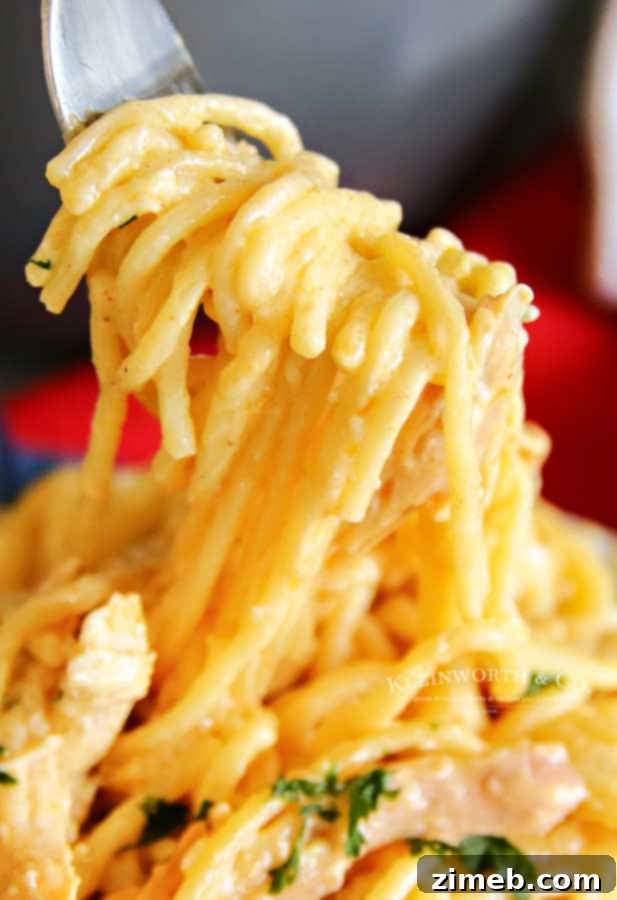 Dinner Cheesy Chicken Spaghetti Instant Pot
