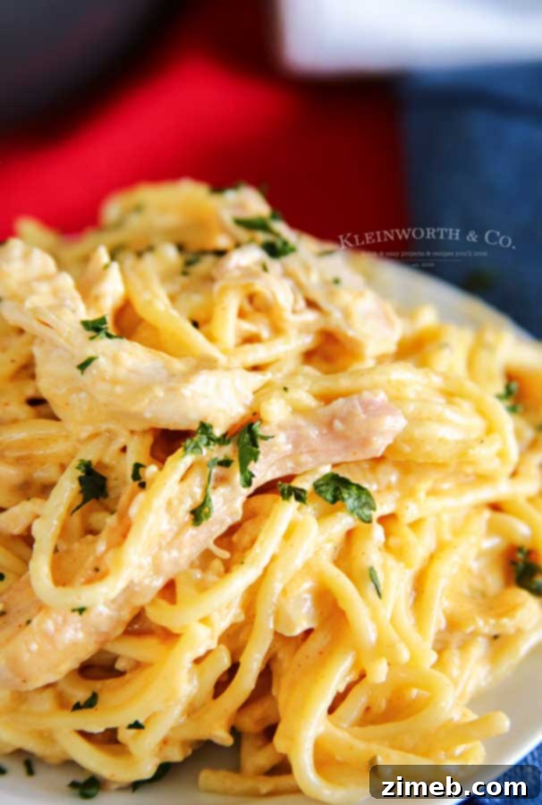 Cheesy Chicken Spaghetti Recipe in Instant Pot