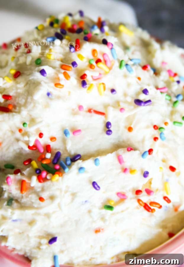 5 minute recipe Funfetti Cake Batter Dip