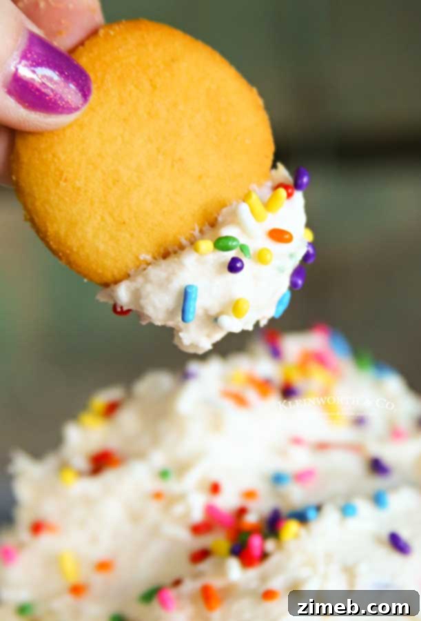 treat recipe - Funfetti Cake Batter Dip