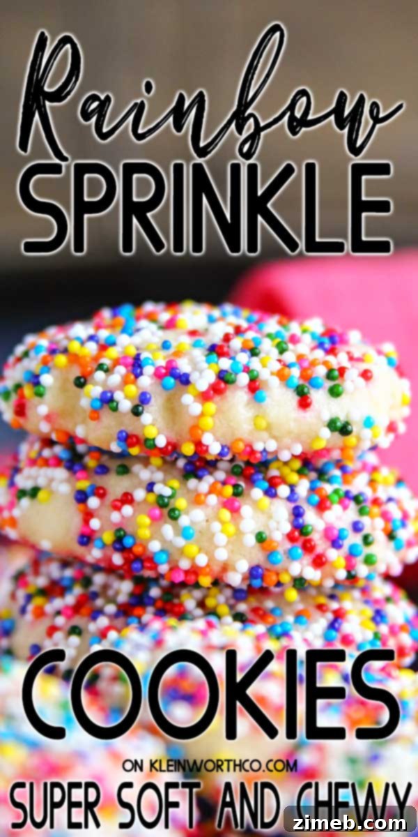 Colorful Confetti Bites 2 Rainbow Sprinkle Cookies