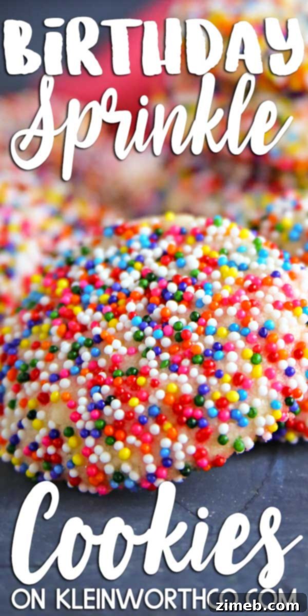 Colorful Confetti Bites 25 Birthday Sprinkle Cookies