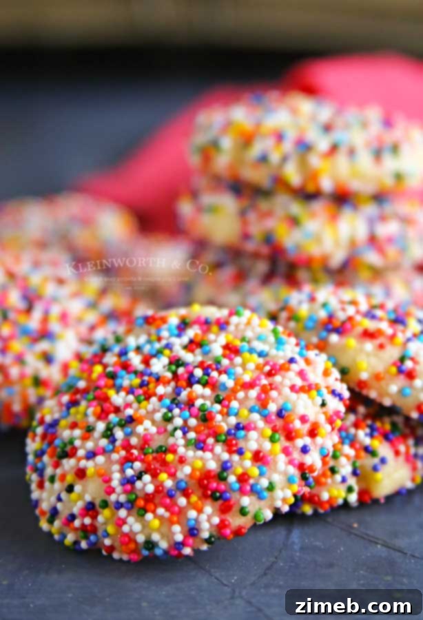 Colorful Confetti Bites 6 birthday party cookie recipe