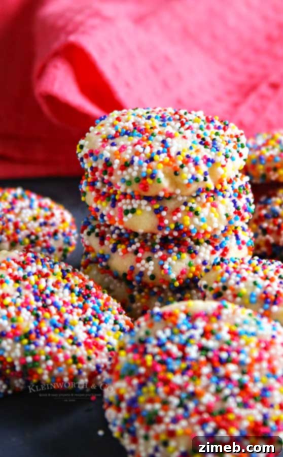 Colorful Confetti Bites 8 Recipe for Rainbow Sprinkle Cookies