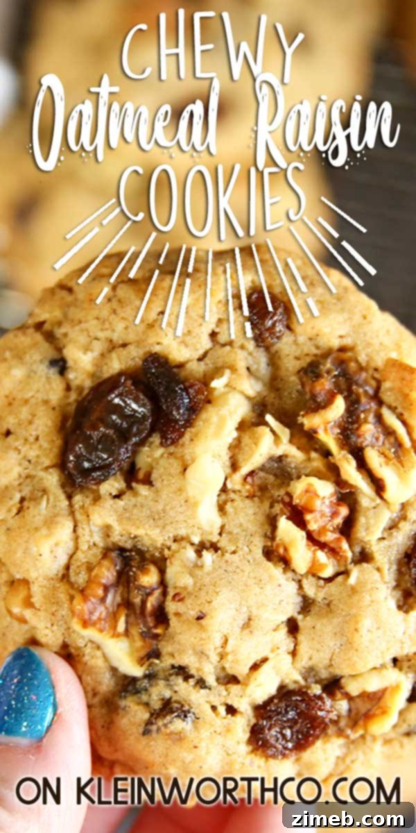 Ultimate Chewy Oatmeal Raisin Cookies 2 the best oatmeal raisin cookies