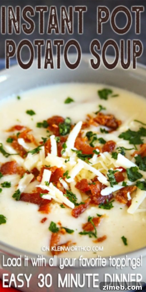 Creamy Instant Pot Potato Soup 2 Instant Pot Potato Soup