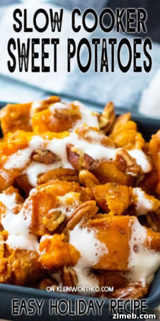 Meltingly Tender Slow Cooker Sweet Potatoes 3 Crockpot Sweet Potatoes