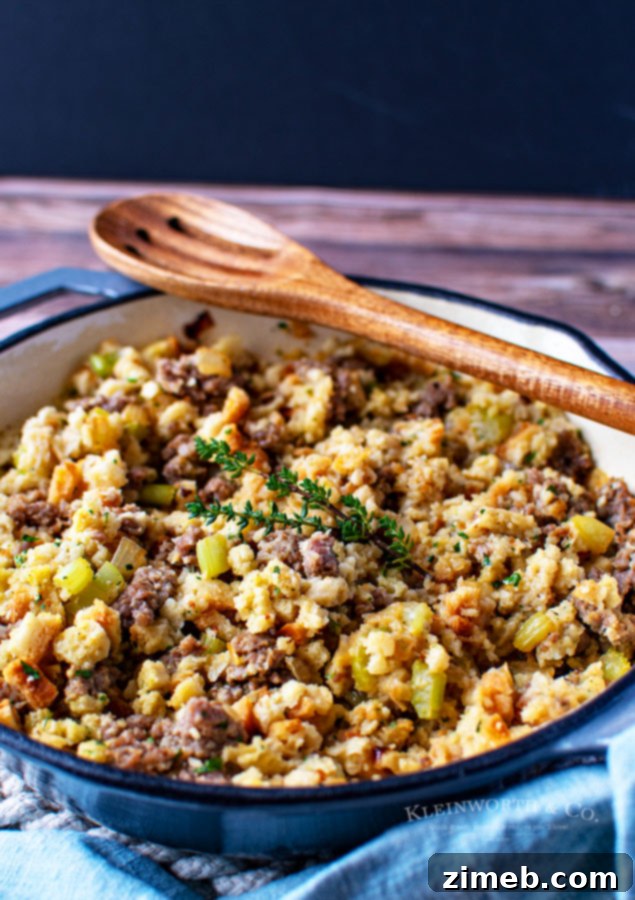 Effortless Savory Sausage Stuffing 11 Holiday side dish - Sausage Stuffing
