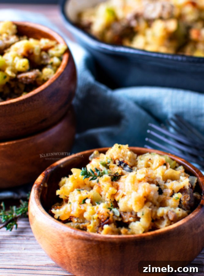 Effortless Savory Sausage Stuffing 13 Thanksgiving stuffing with sausage