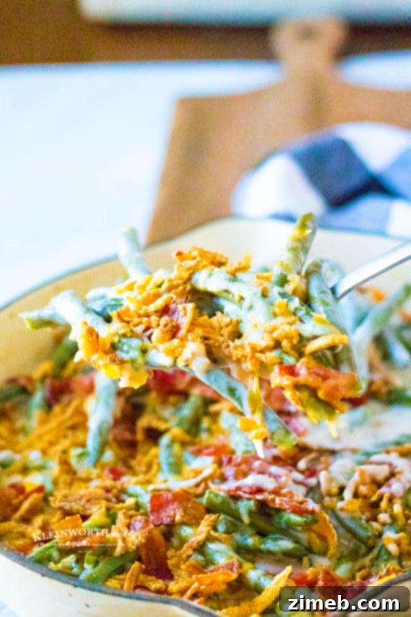 Ultimate Green Bean Bake 11 How to make Loaded Green Bean Casserole: a step-by-step visual guide.