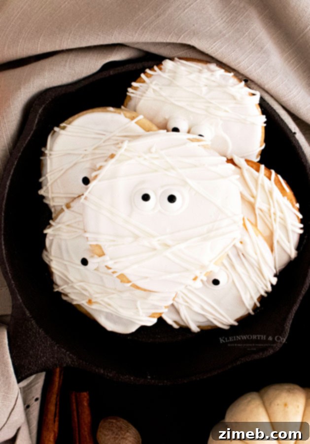 Easy Halloween Cookies Recipe - full display of finished cookies